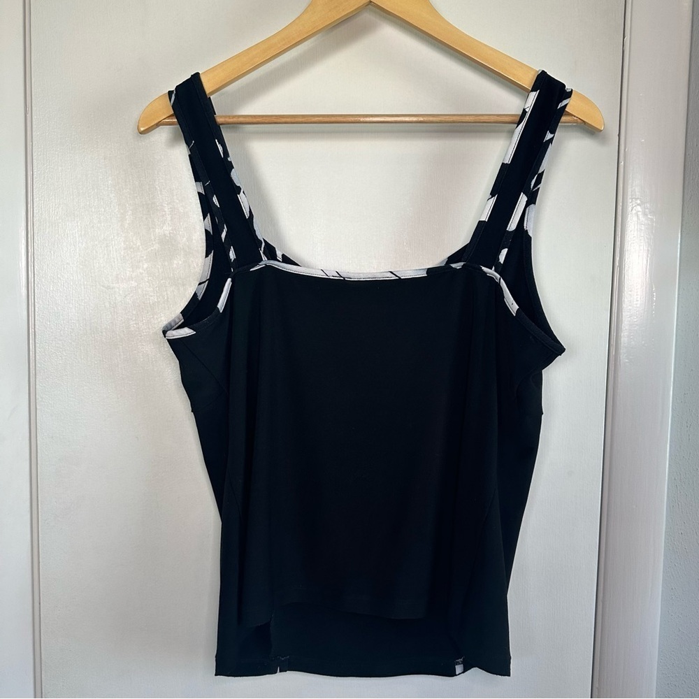 Vintage Y2K Nueva Black Corset Style Tank. Size 14. - Picture 6 of 7